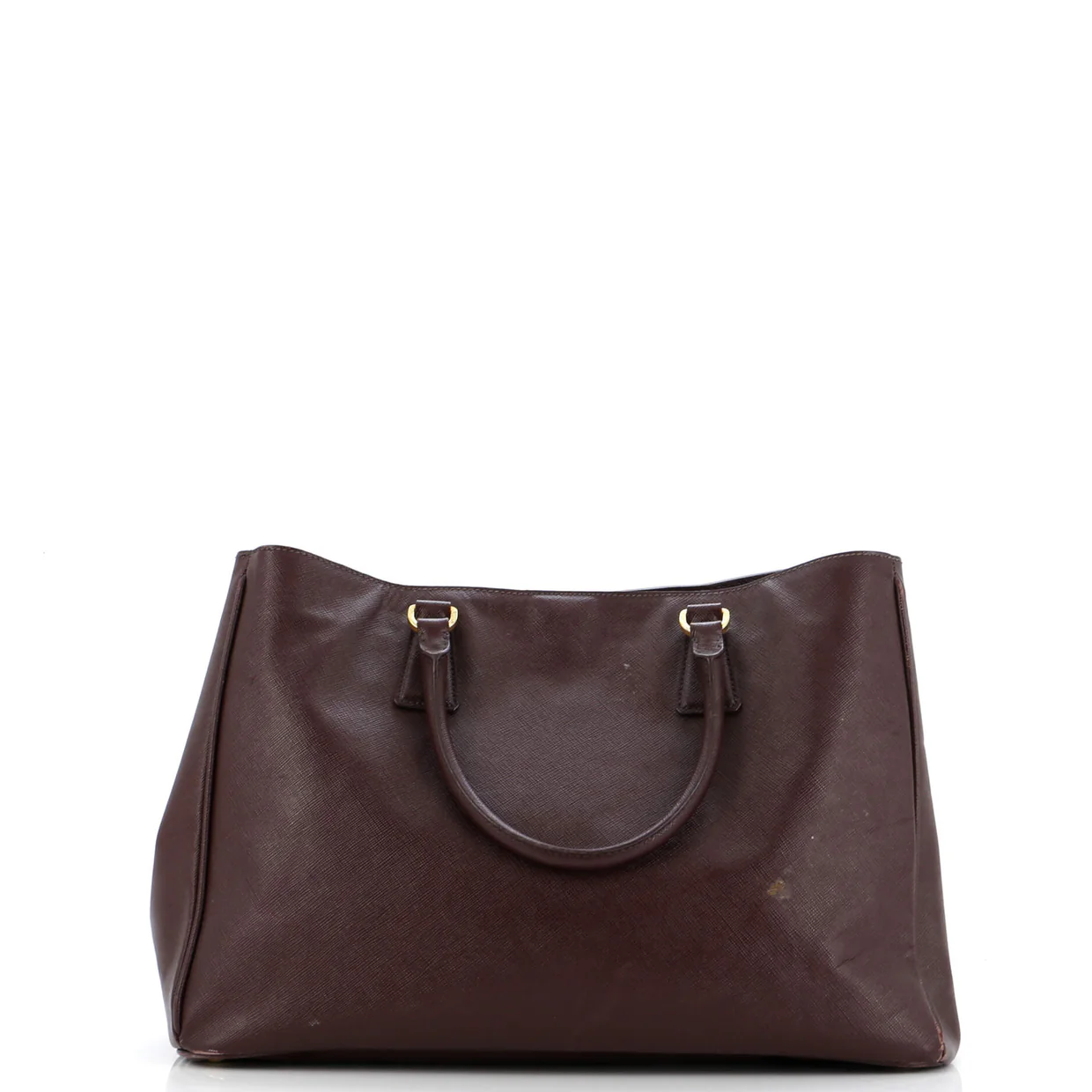 Lux Open Tote Saffiano Leather North South - Deep Luxury