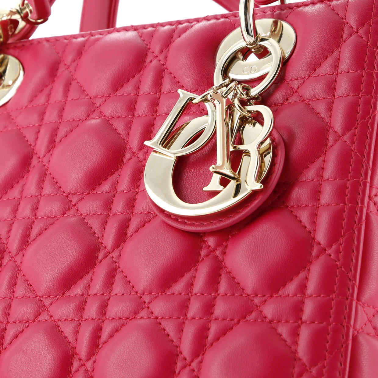 Lady Dior Bag Cannage Quilt Lambskin Medium - Deep Luxury