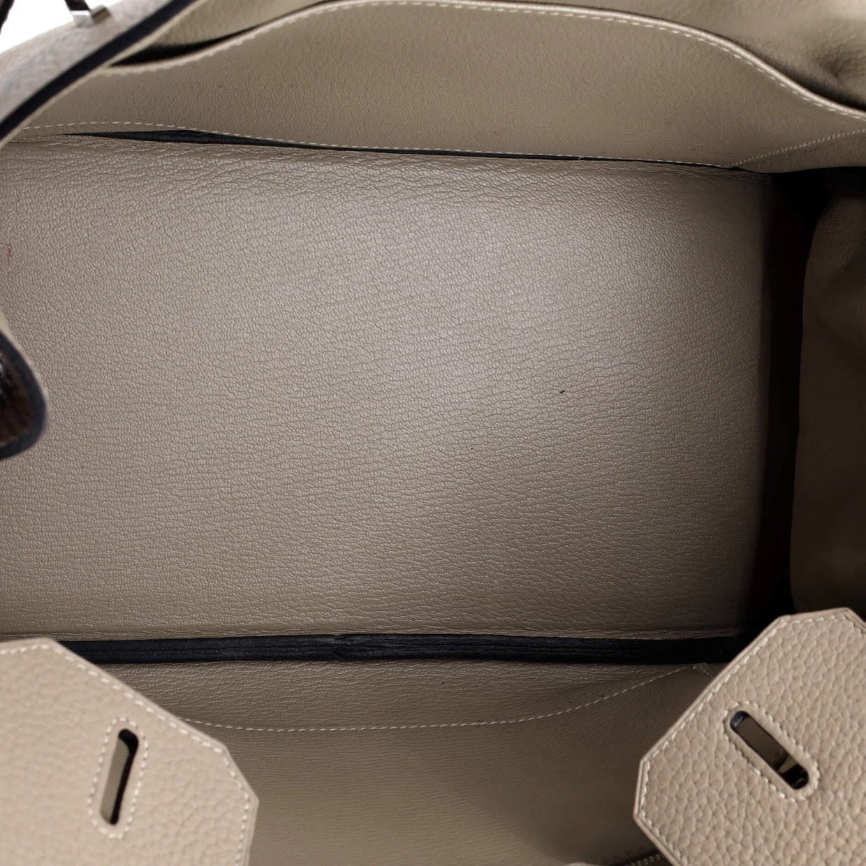 Birkin Handbag Grey Clemence with Palladium Hardware 30 - Deep Luxury