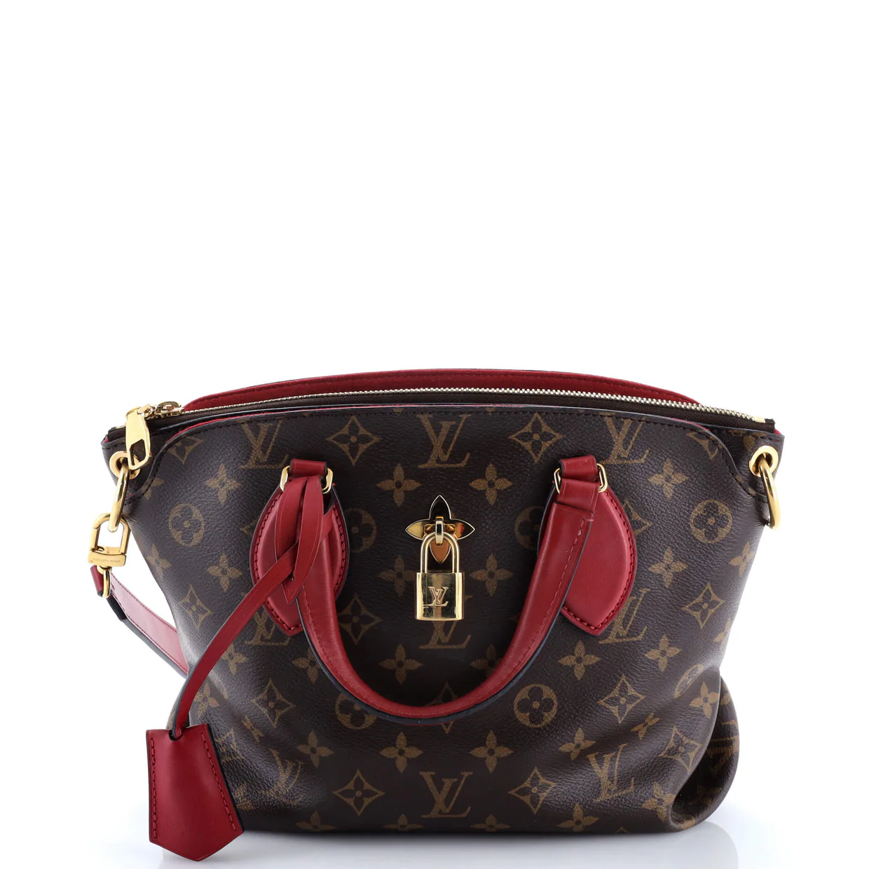 Flower Zipped Tote Monogram Canvas PM - Deep Luxury