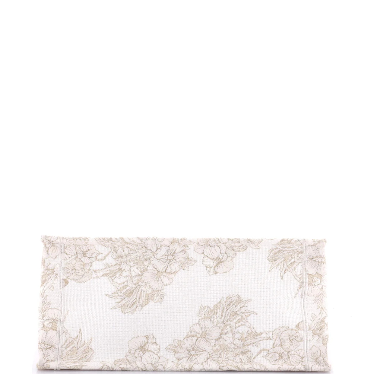 Book Tote Embroidered Canvas Medium - Deep Luxury