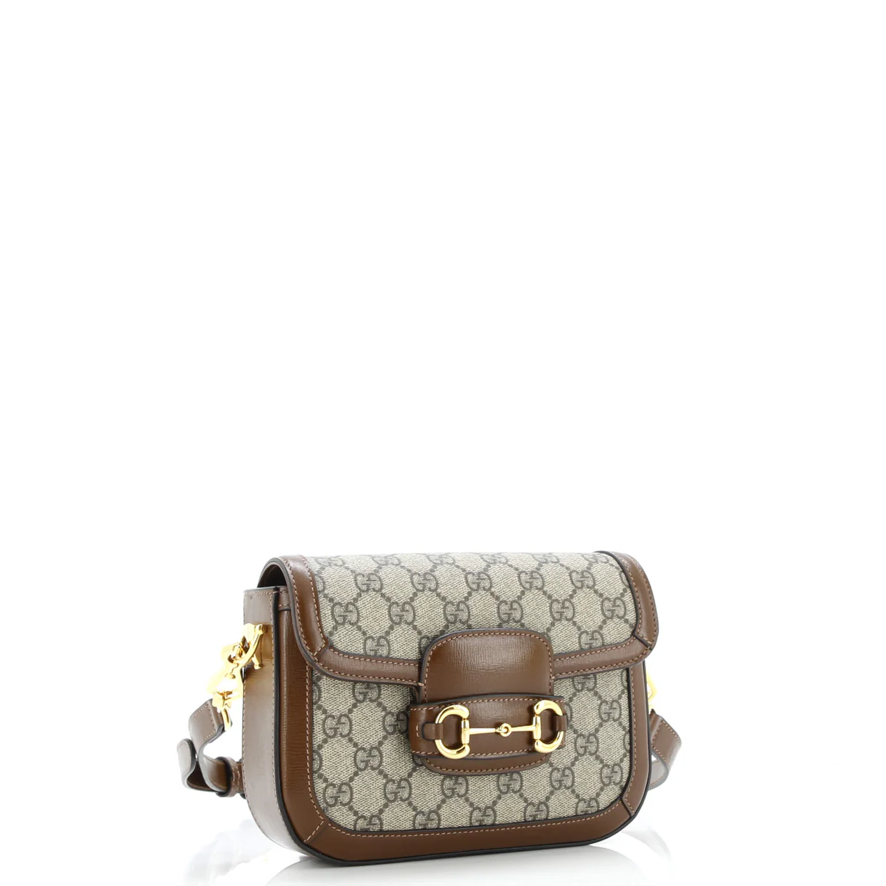 Horsebit 1955 Shoulder Bag GG Coated Canvas with Leather Mini - Deep Luxury