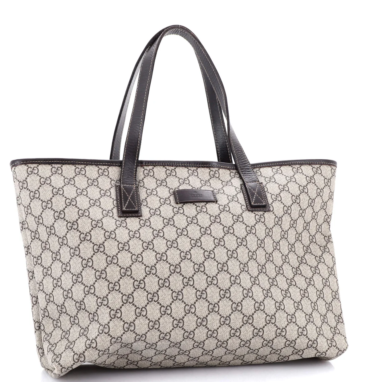 Plus Tote GG Coated Canvas with Leather Large - Deep Luxury