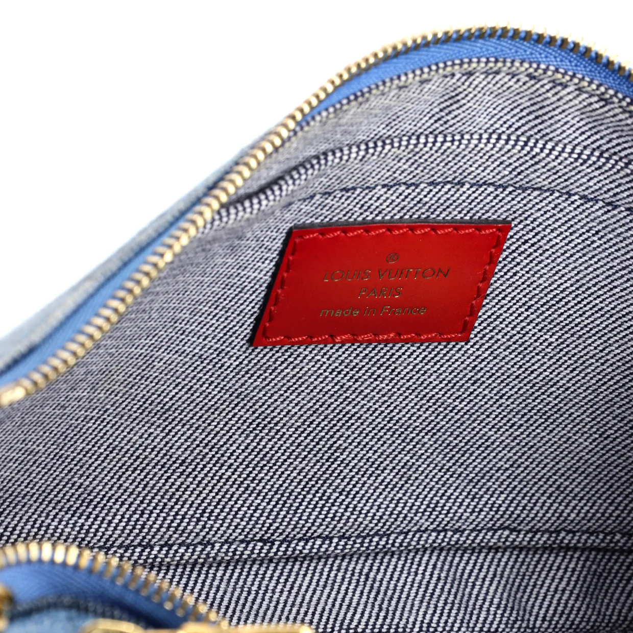 Multi Pochette Accessoires Damier and Monogram Patchwork Denim - Deep Luxury