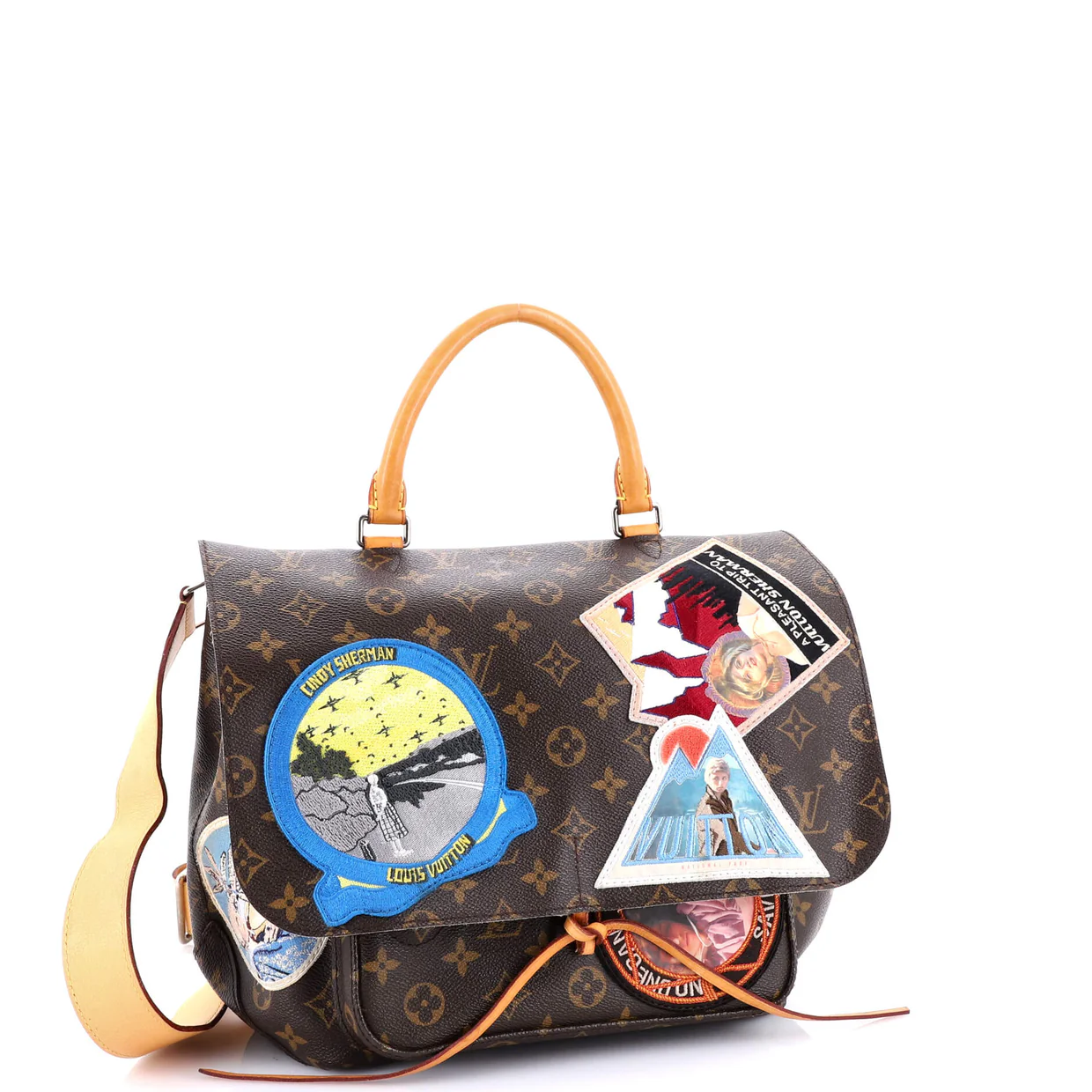 Cindy Sherman Camera Messenger Bag Patch Embellished Monogram Canvas - Deep Luxury