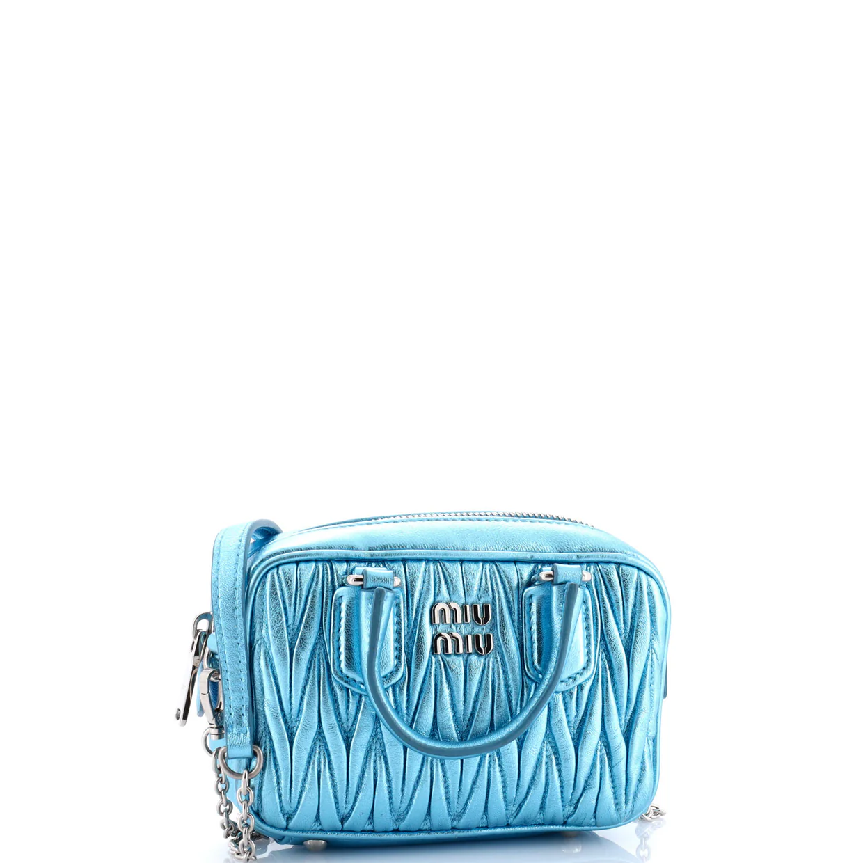 Arcadie Top Handle Chain Bag Matelasse Leather XXS - Deep Luxury
