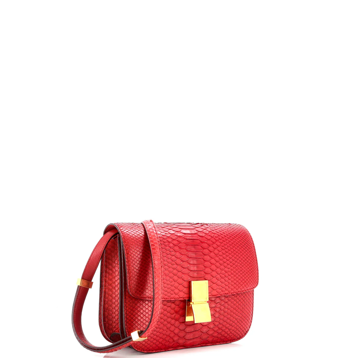 Classic Box Bag Python Medium - Deep Luxury