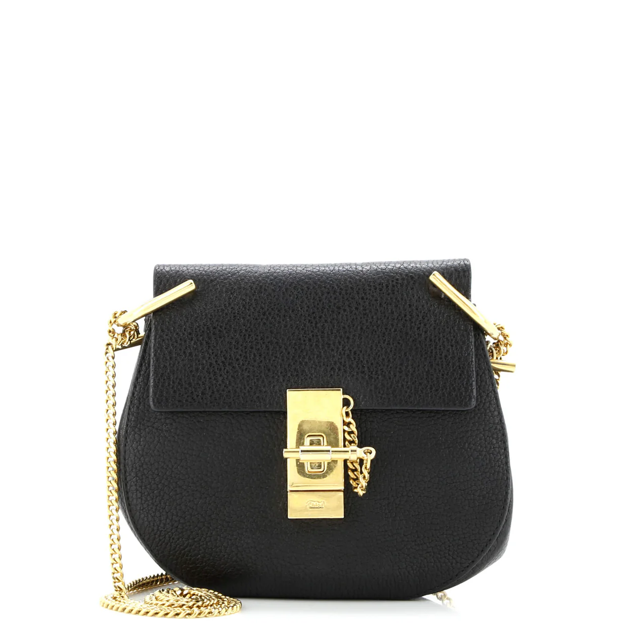 Drew Crossbody Bag Leather Mini - Deep Luxury