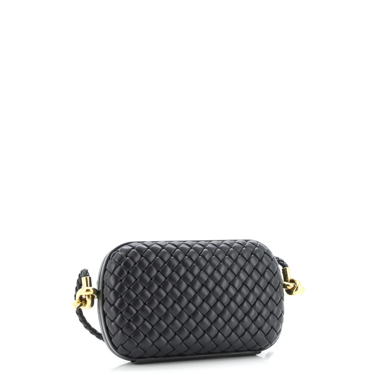 Knot Minaudiere on Strap Intrecciato Leather - Deep Luxury