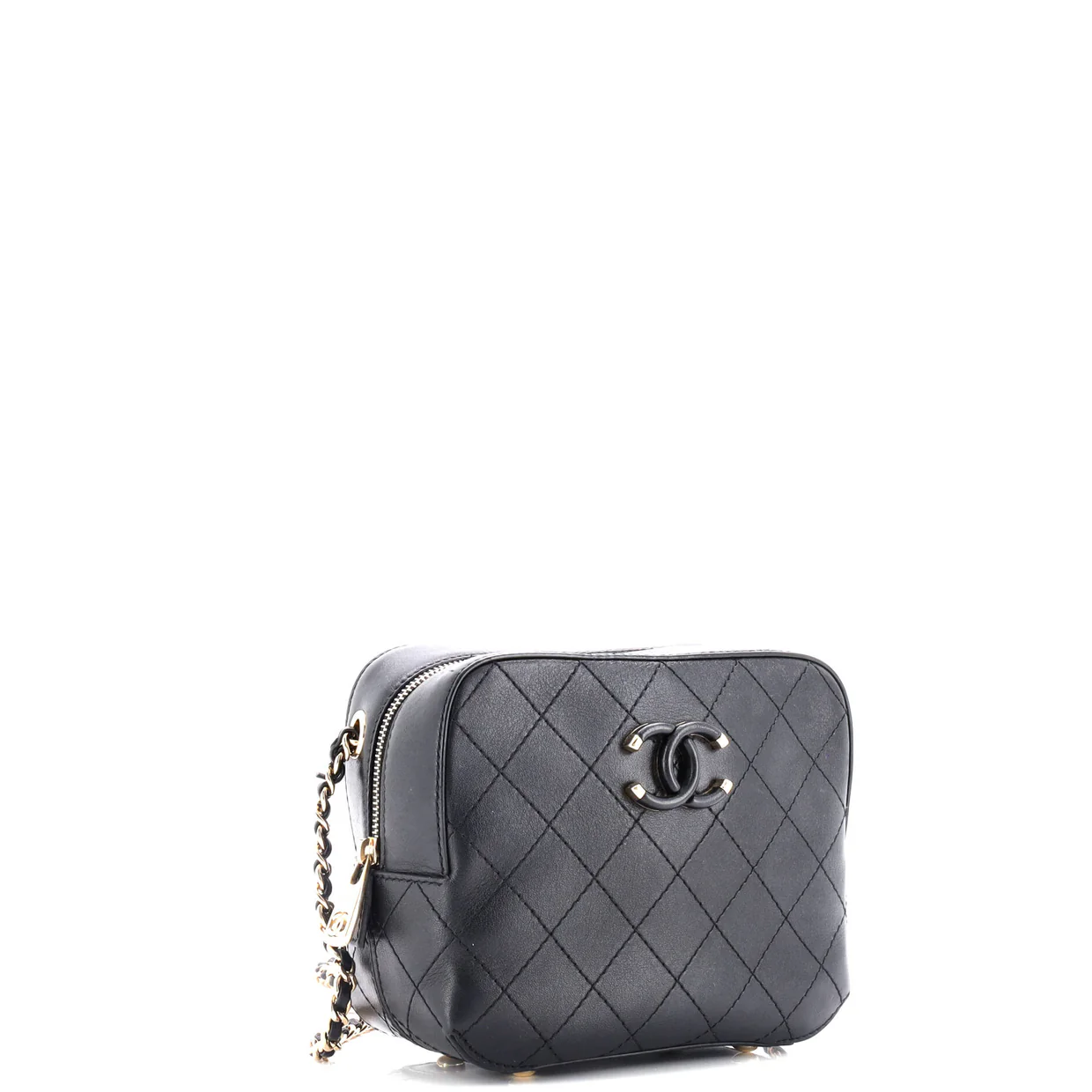 Covered CC Camera Bag Stitched Calfskin - Deep Luxury