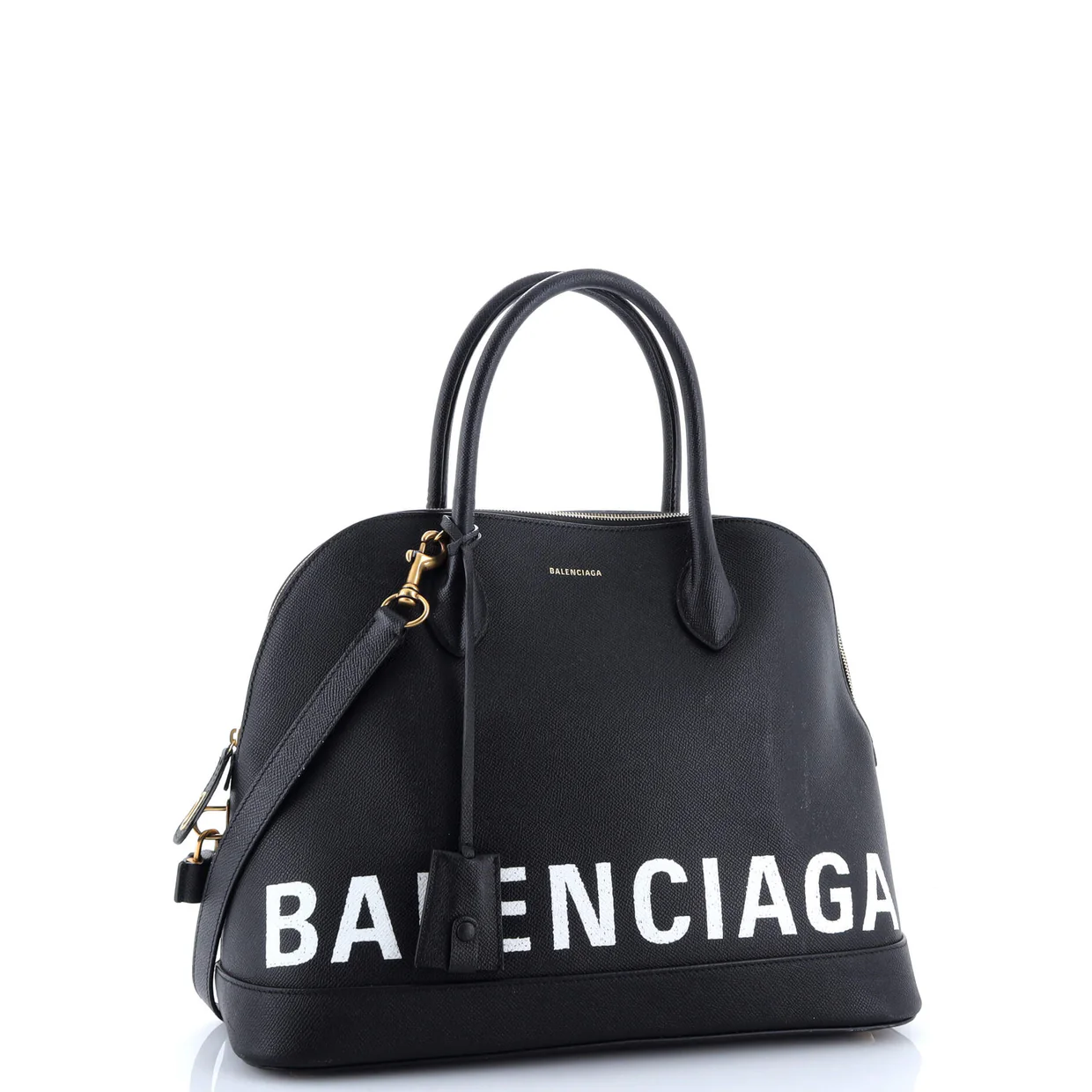 Logo Ville Bag Leather Medium - Deep Luxury