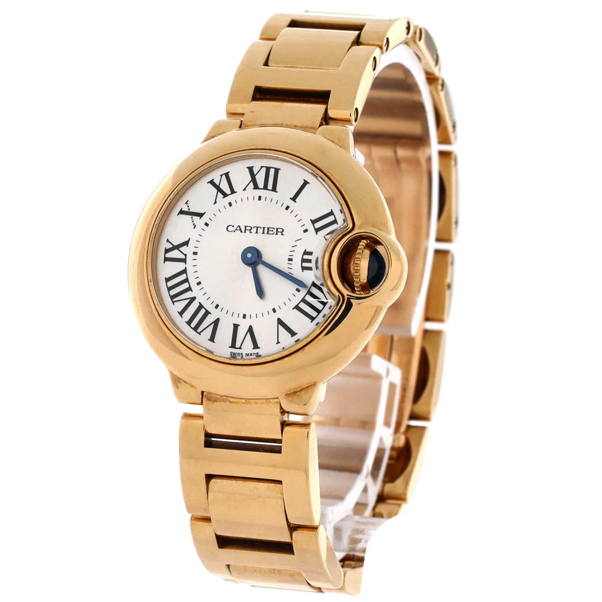 Ballon Bleu de Cartier Quartz Watch Yellow Gold 28 - Deep Luxury