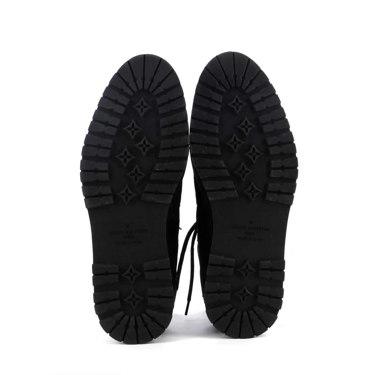 Men's Harlem Ankle Sneakers Suede with Monogram Eclipse - Deep Luxury