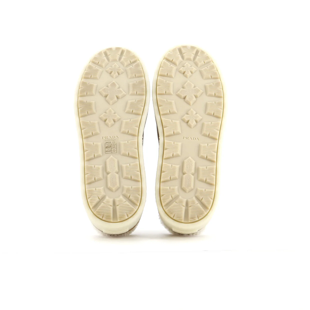 Women's Triangle Logo Platform Mules Suede with Shearling - Deep Luxury