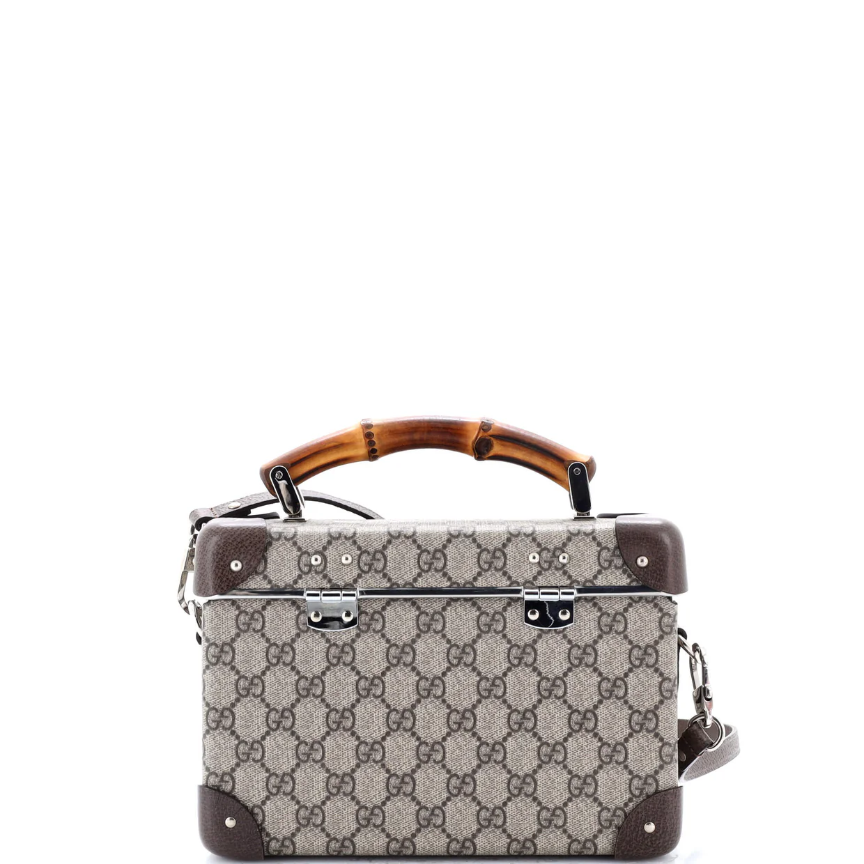 Bamboo Globe-Trotter Vanity Case GG Coated Canvas - Deep Luxury