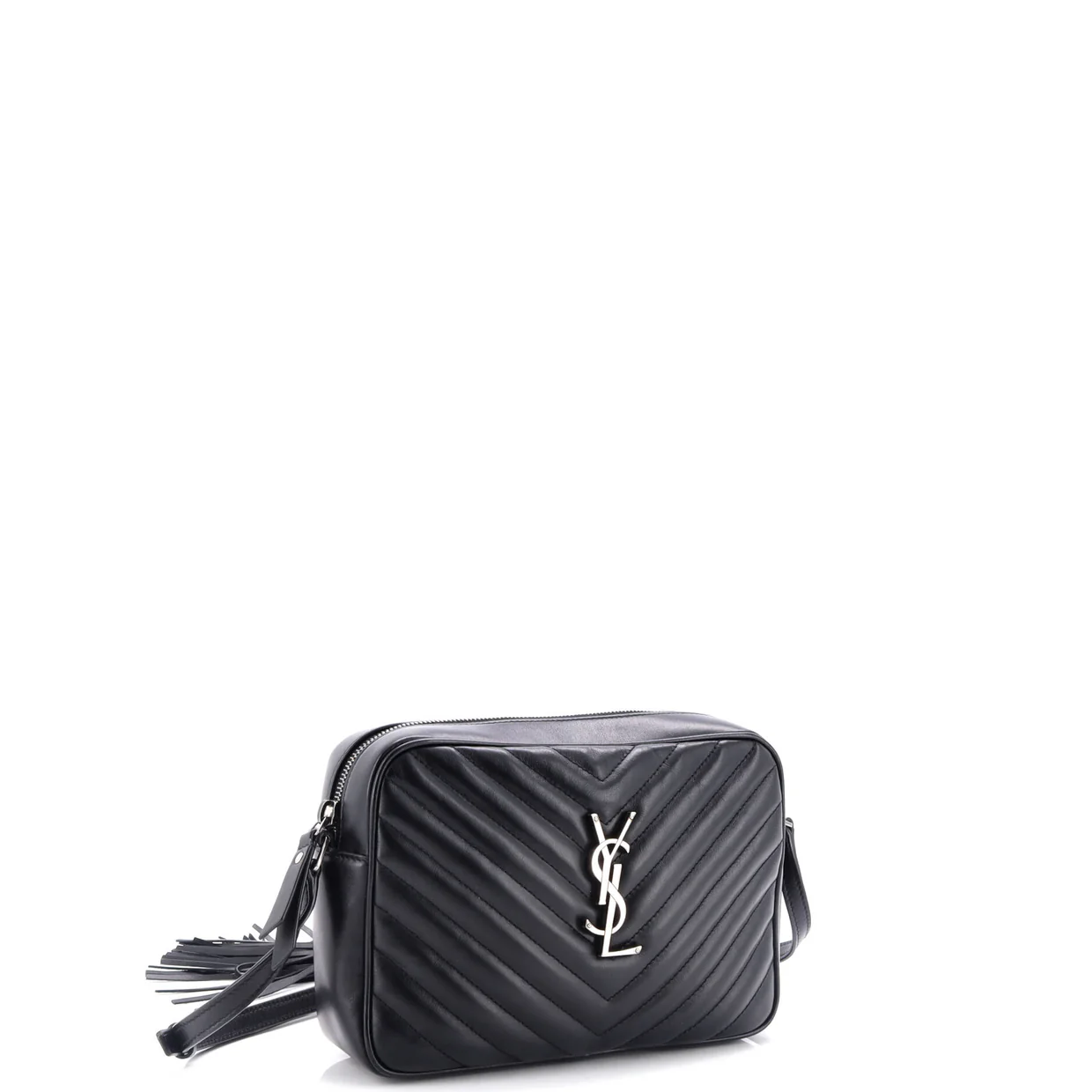 Lou Camera Bag Matelasse Chevron Leather Small - Deep Luxury