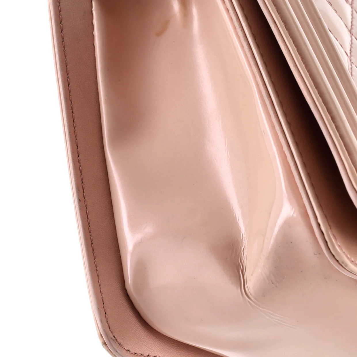 Boy Flap Bag Quilted Iridescent Glazed Calfskin Old Medium - Deep Luxury