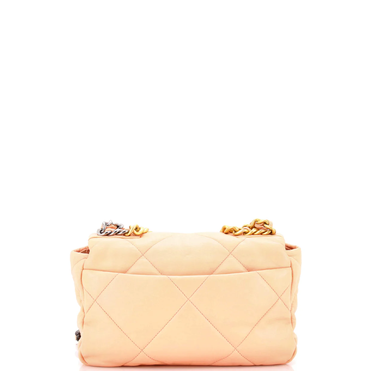 19 Flap Bag Quilted Leather Medium - Deep Luxury