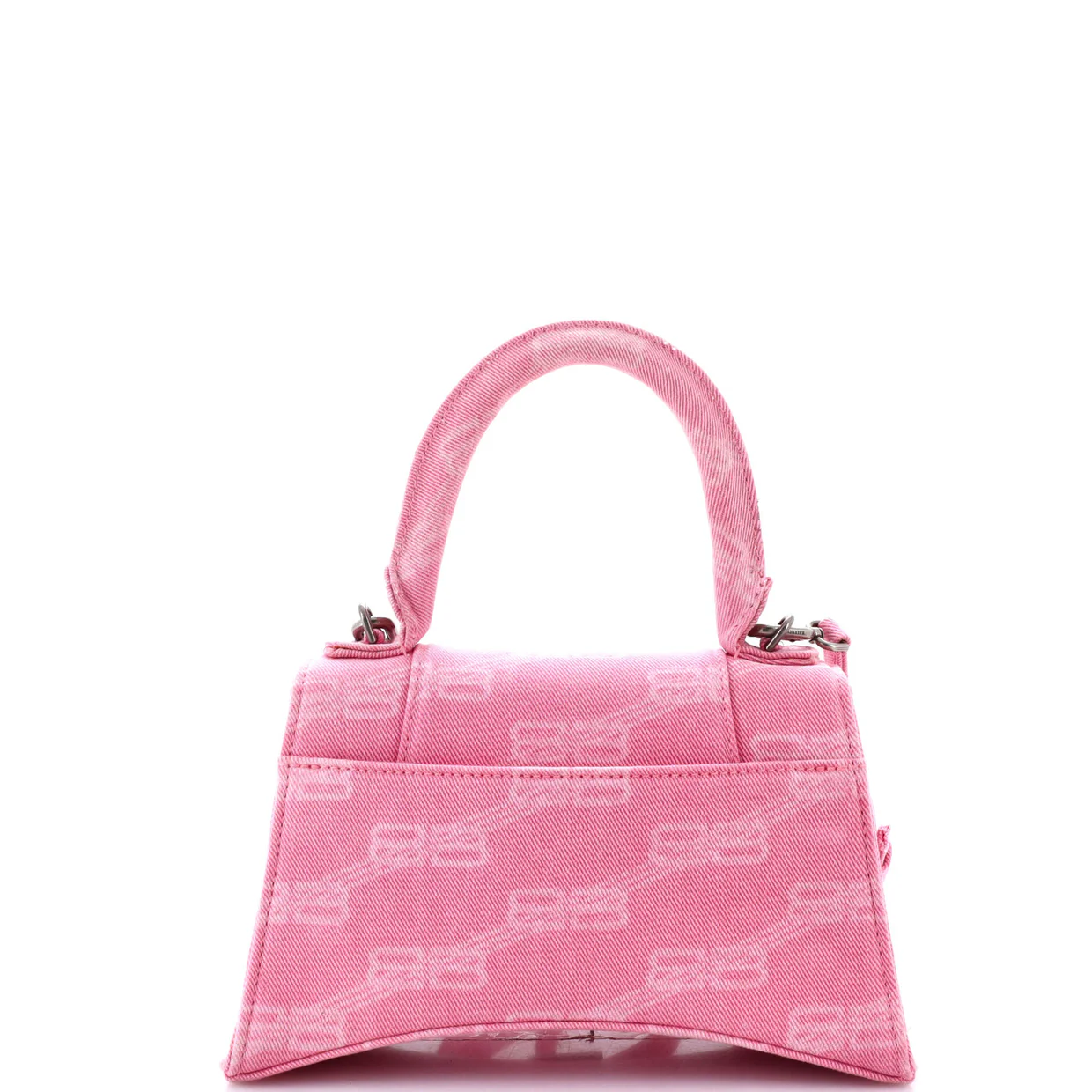 Hourglass Top Handle Bag BB Monogram Denim Small - Deep Luxury