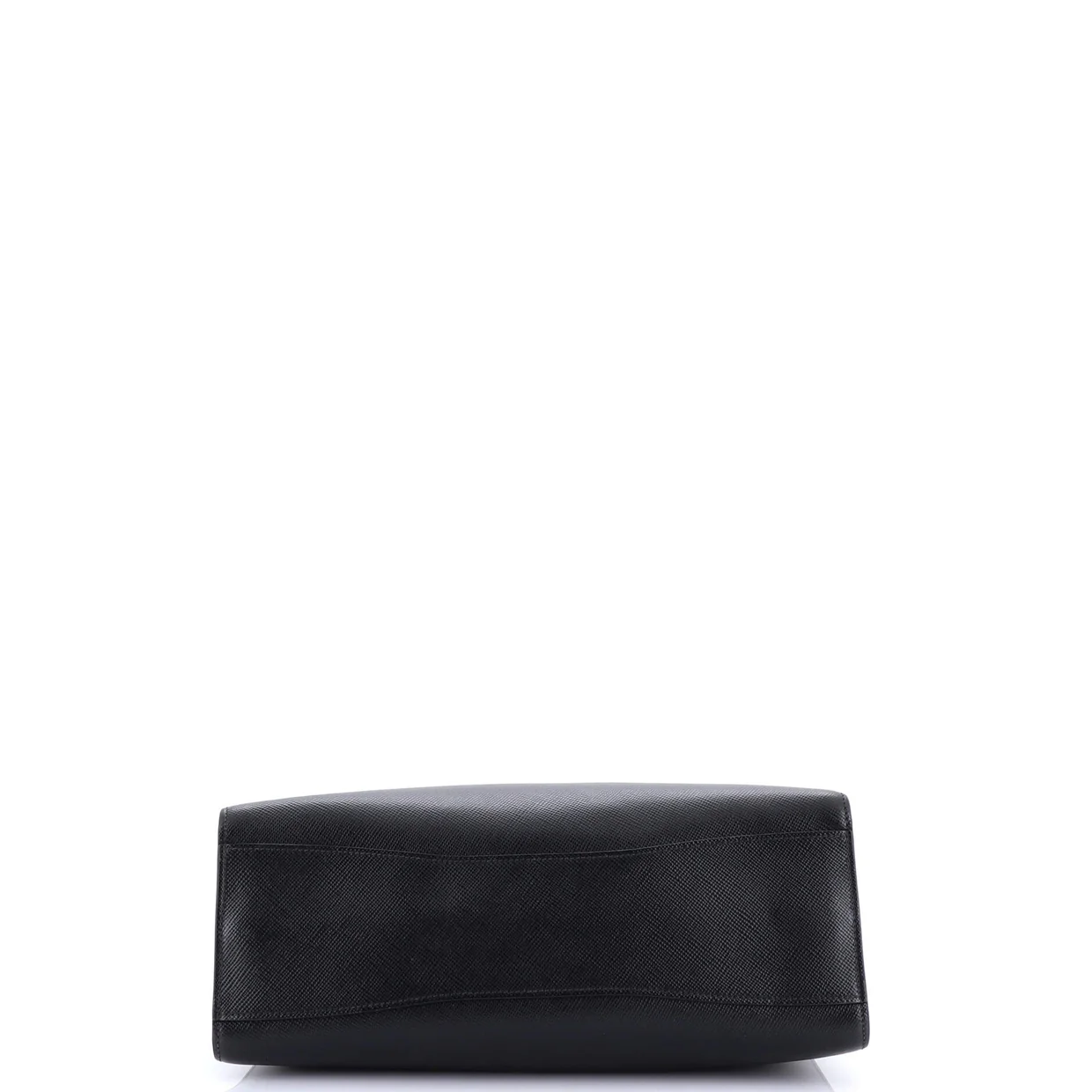 Side Pleat Tote Saffiano Leather Large - Deep Luxury