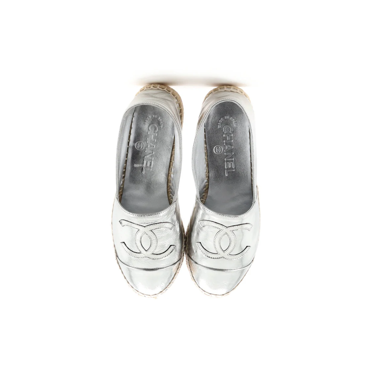 Women's CC Cap Toe Espadrilles Leather - Deep Luxury
