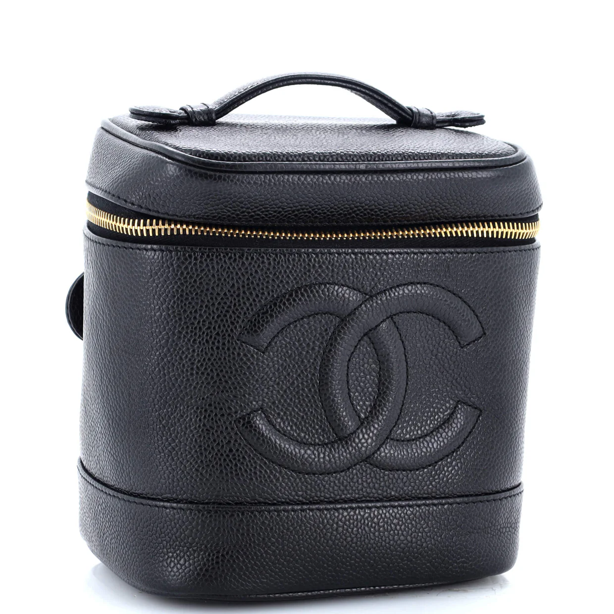 Vintage Timeless Cosmetic Case Caviar Tall - Deep Luxury