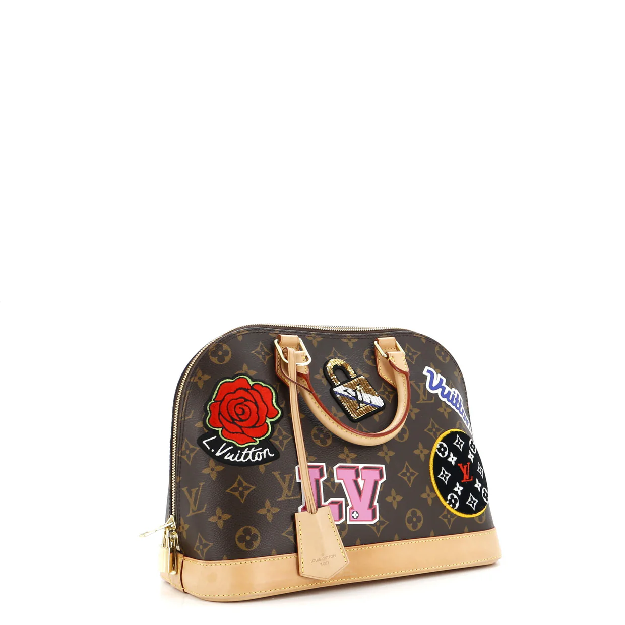 Alma Handbag Limited Edition Patches Monogram Canvas PM - Deep Luxury