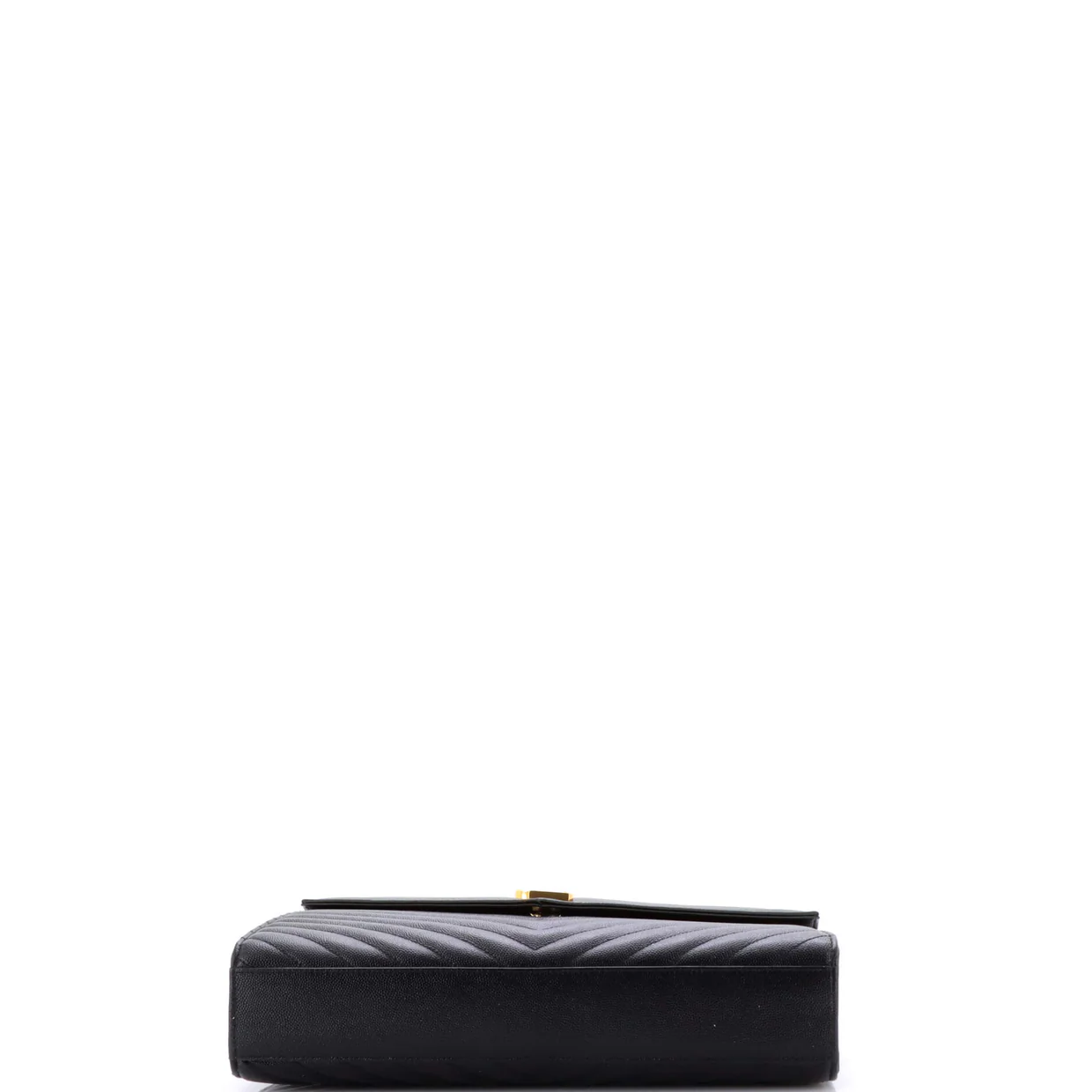 Classic Monogram Envelope Satchel Matelasse Chevron Leather Large - Deep Luxury