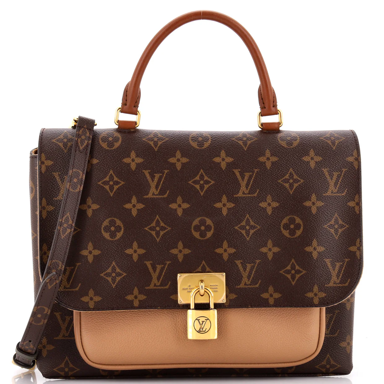 Marignan Handbag Monogram Canvas with Leather - Deep Luxury