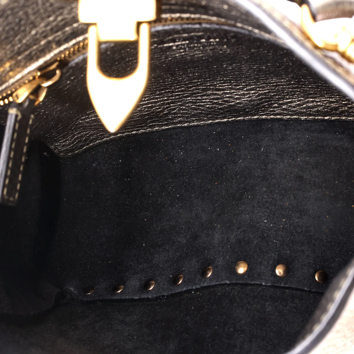 Rockstud Flip Lock Messenger Bag Leather Mini - Deep Luxury