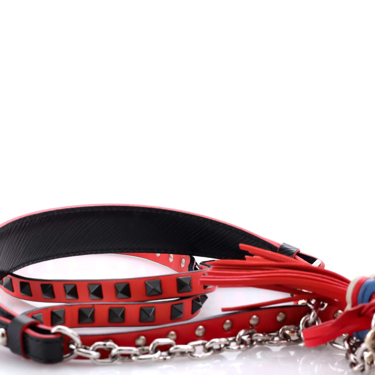 Twist Handbag Limited Edition Flower Embellished Epi Leather with Whipstitch Details MM - Deep Luxury