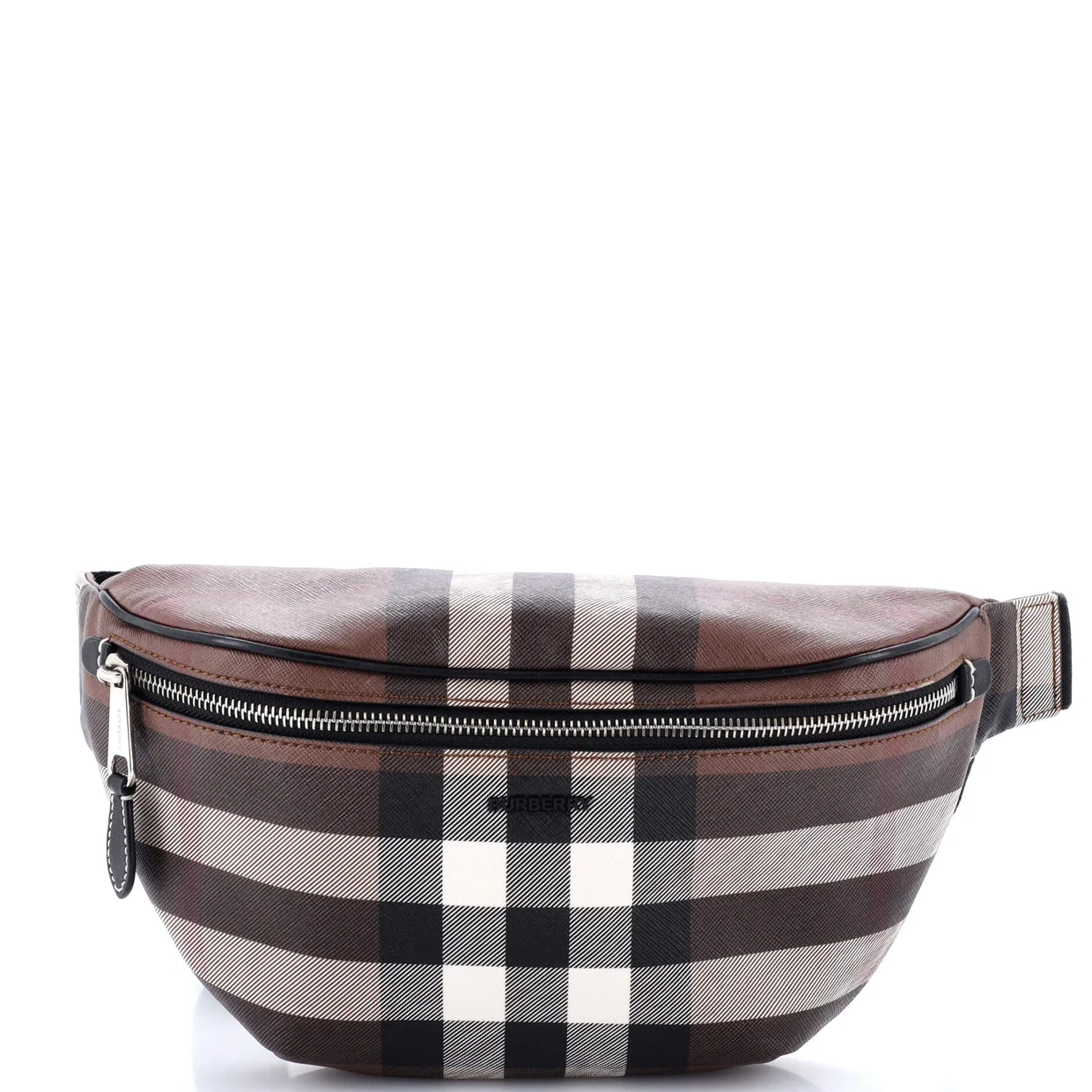 Cason Bum Bag Check E-Canvas Medium - Deep Luxury