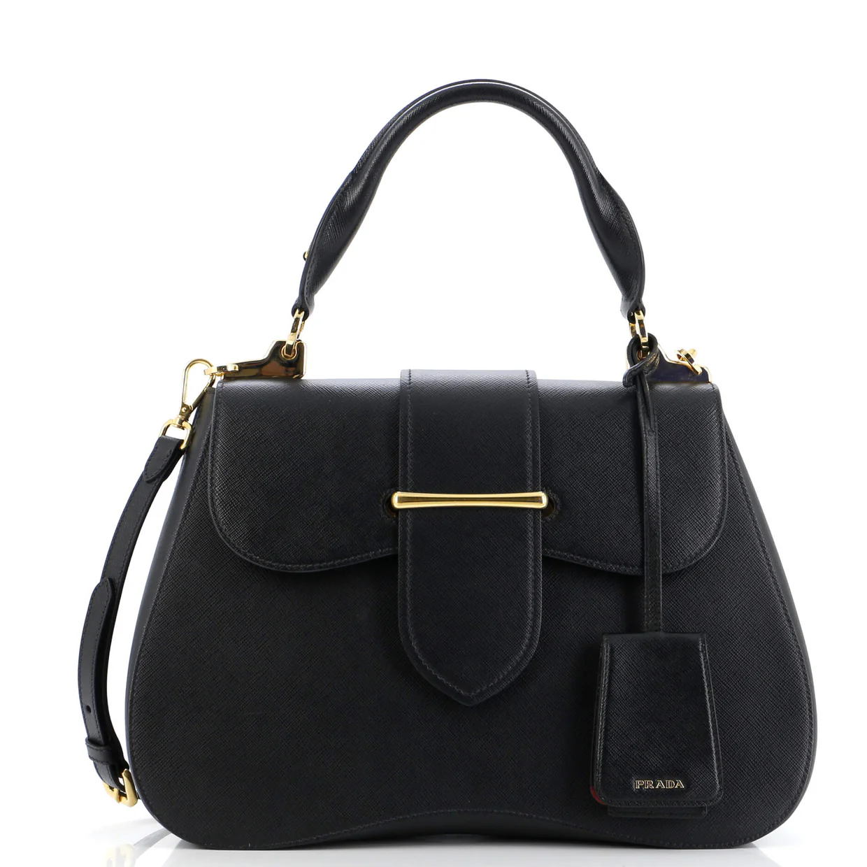 Sidonie Top Handle Bag Saffiano Leather Large - Deep Luxury