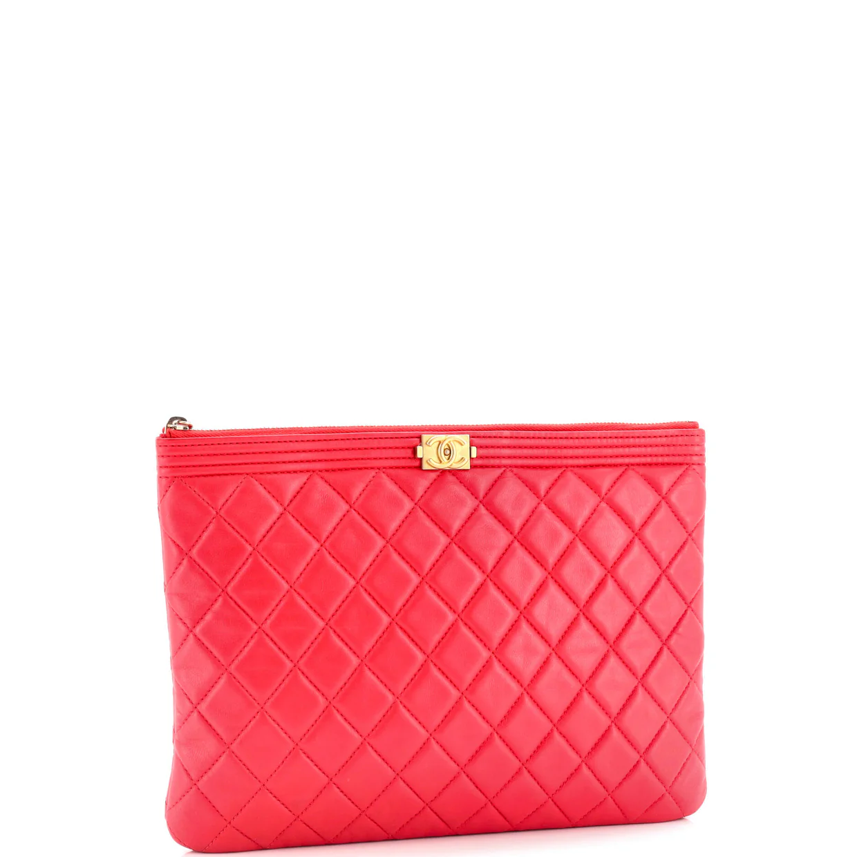 Boy O Case Clutch Quilted Lambskin Medium - Deep Luxury