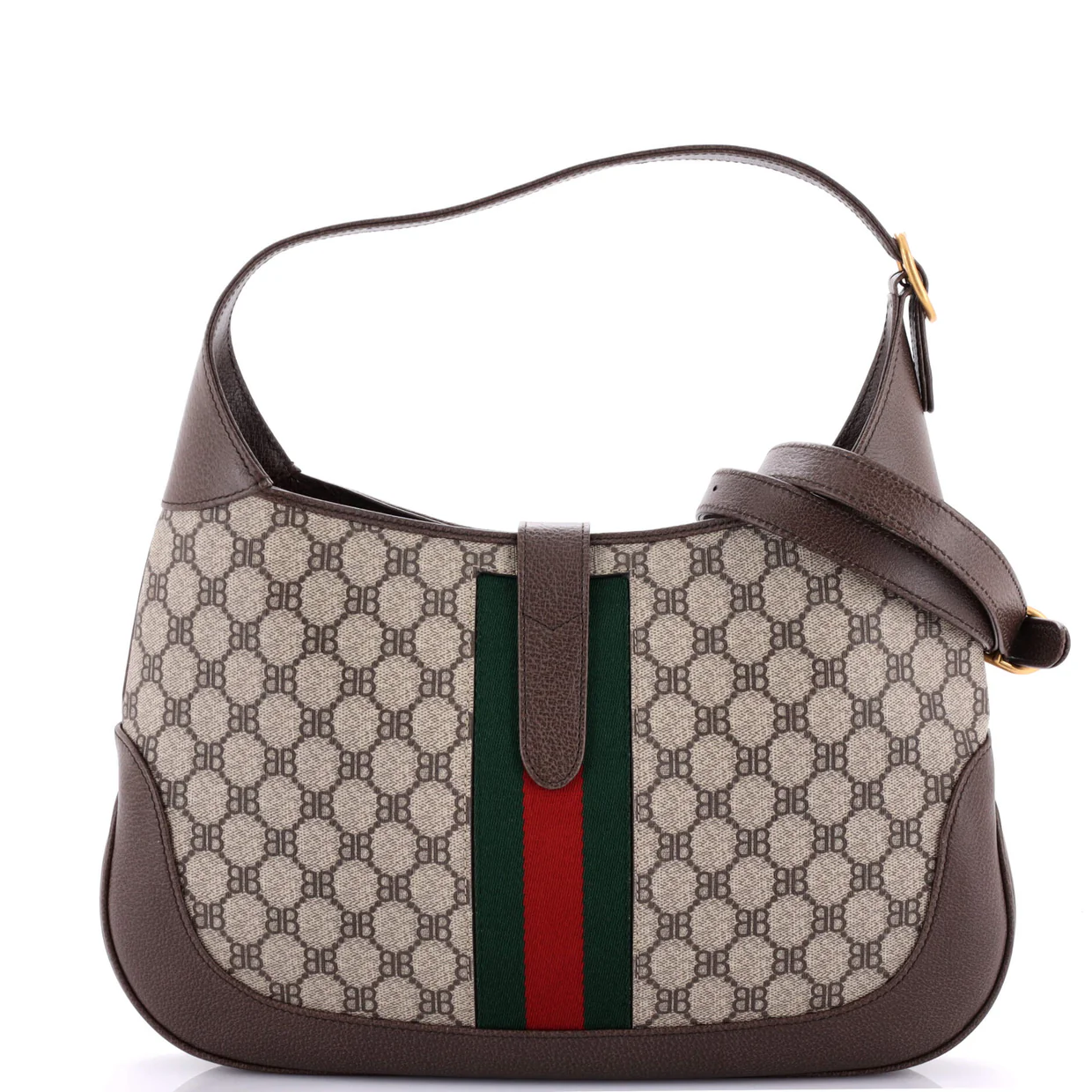 x Gucci The Hacker Project Jackie 1961 Hobo BB Coated Canvas Medium - Deep Luxury