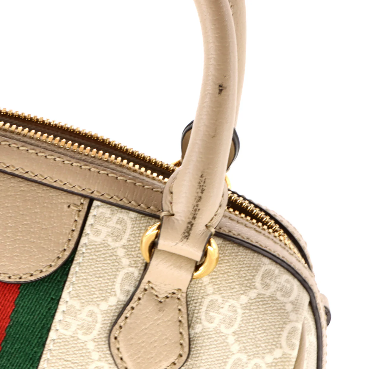 Ophidia Convertible Boston Bag GG Coated Canvas Mini - Deep Luxury