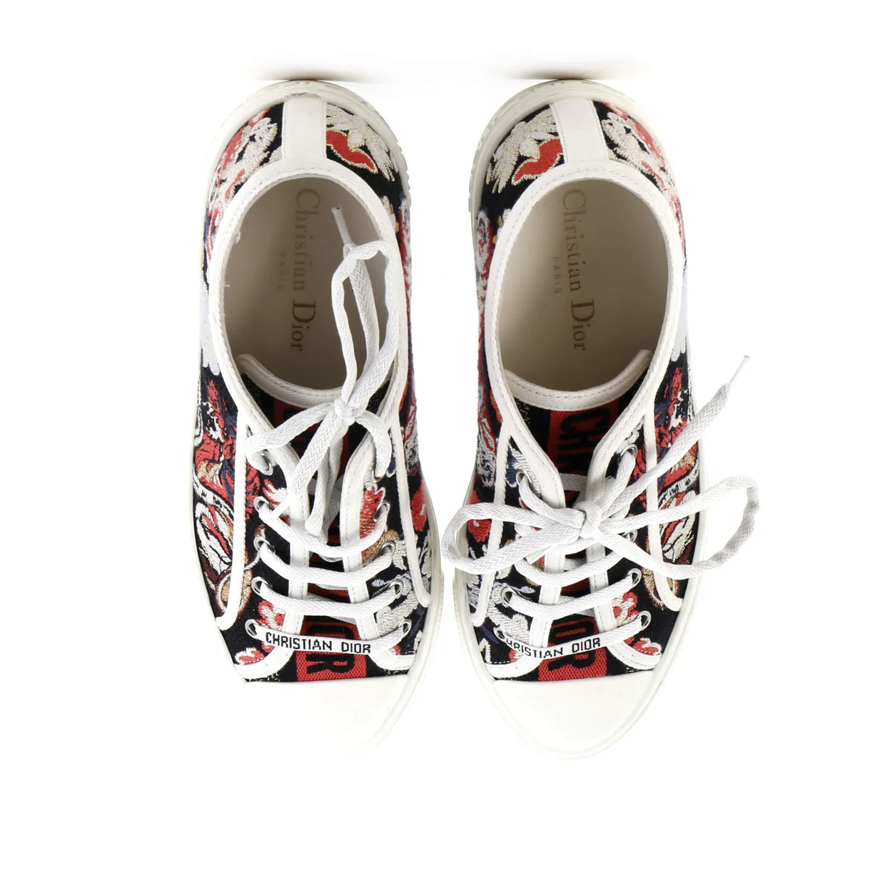 Women's Walk'N'Dior Sneakers Embroidered Canvas - Deep Luxury