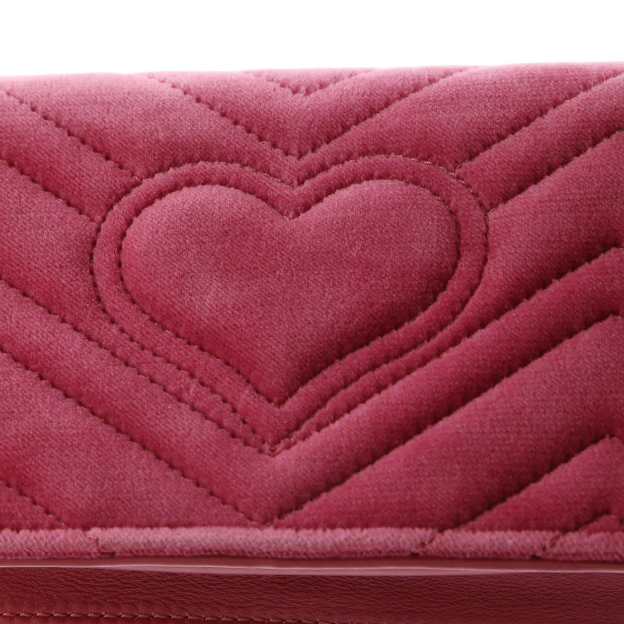 GG Marmont Chain Flap Bag Embroidered Matelasse Velvet Mini - Deep Luxury