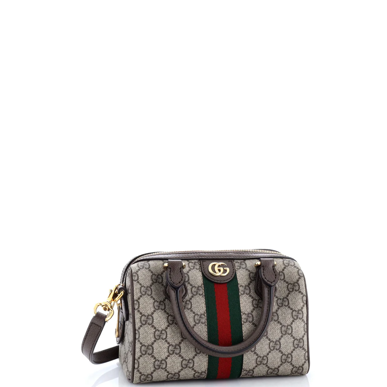 Ophidia Convertible Boston Bag GG Coated Canvas Mini - Deep Luxury