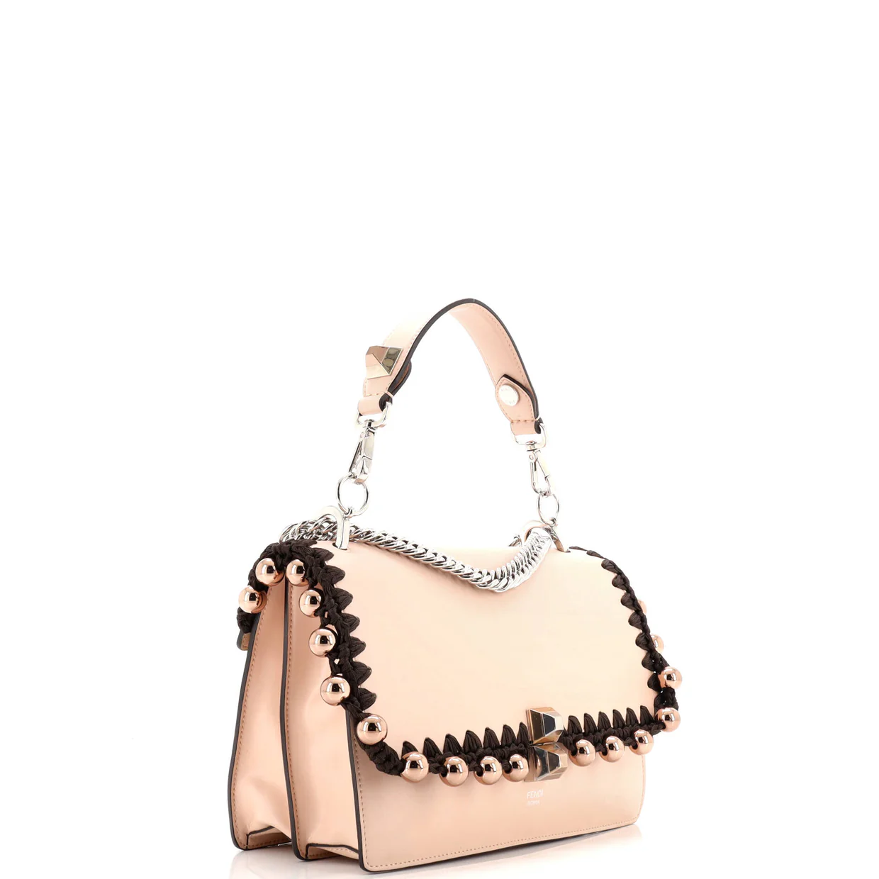 Kan I Bag Beaded Whipstitch Leather Medium - Deep Luxury