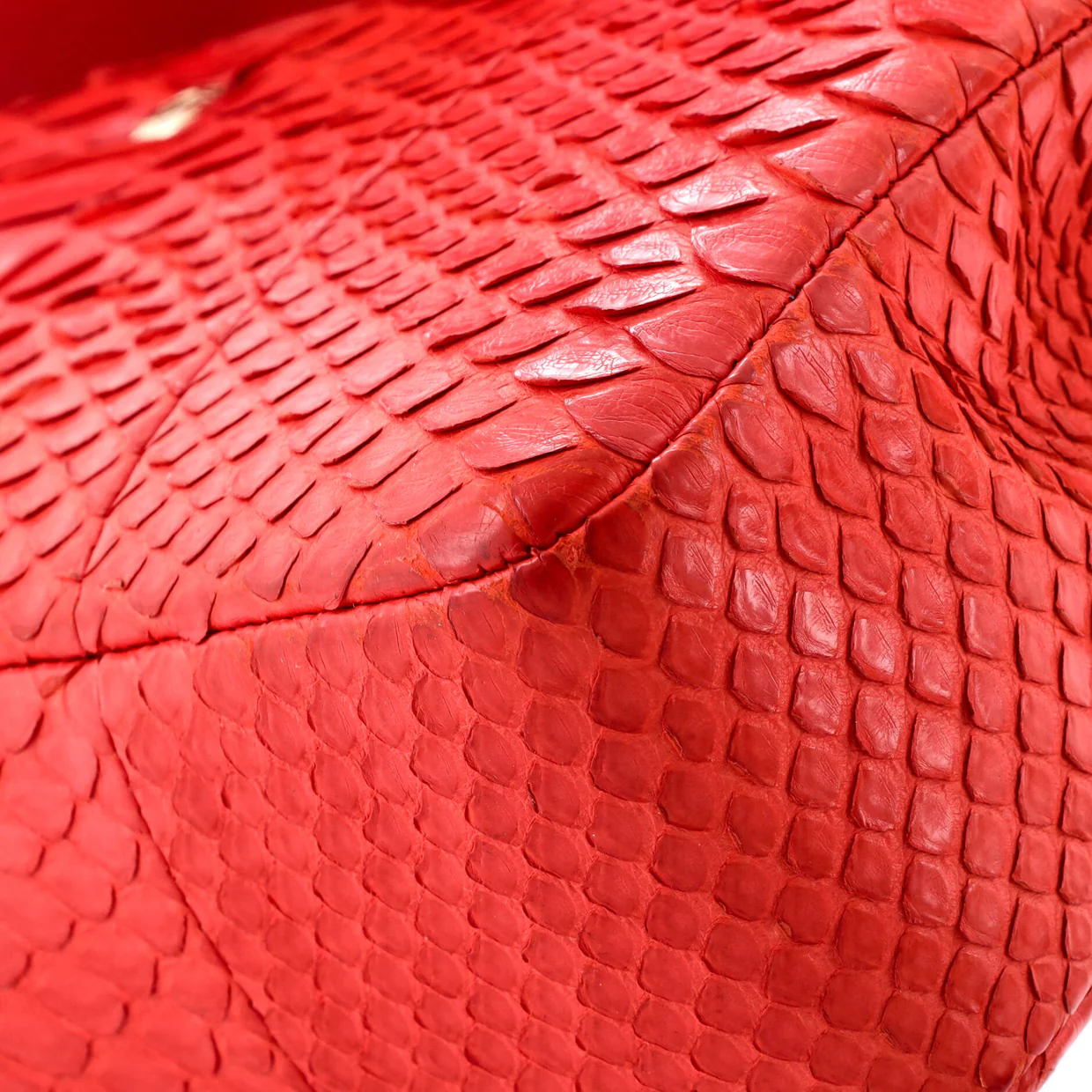 Classic Double Flap Bag Python Medium - Deep Luxury