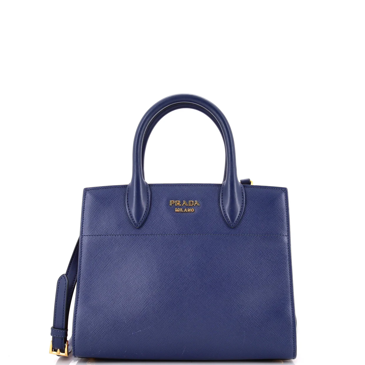 Bibliotheque Tote Saffiano with City Calf Small - Deep Luxury