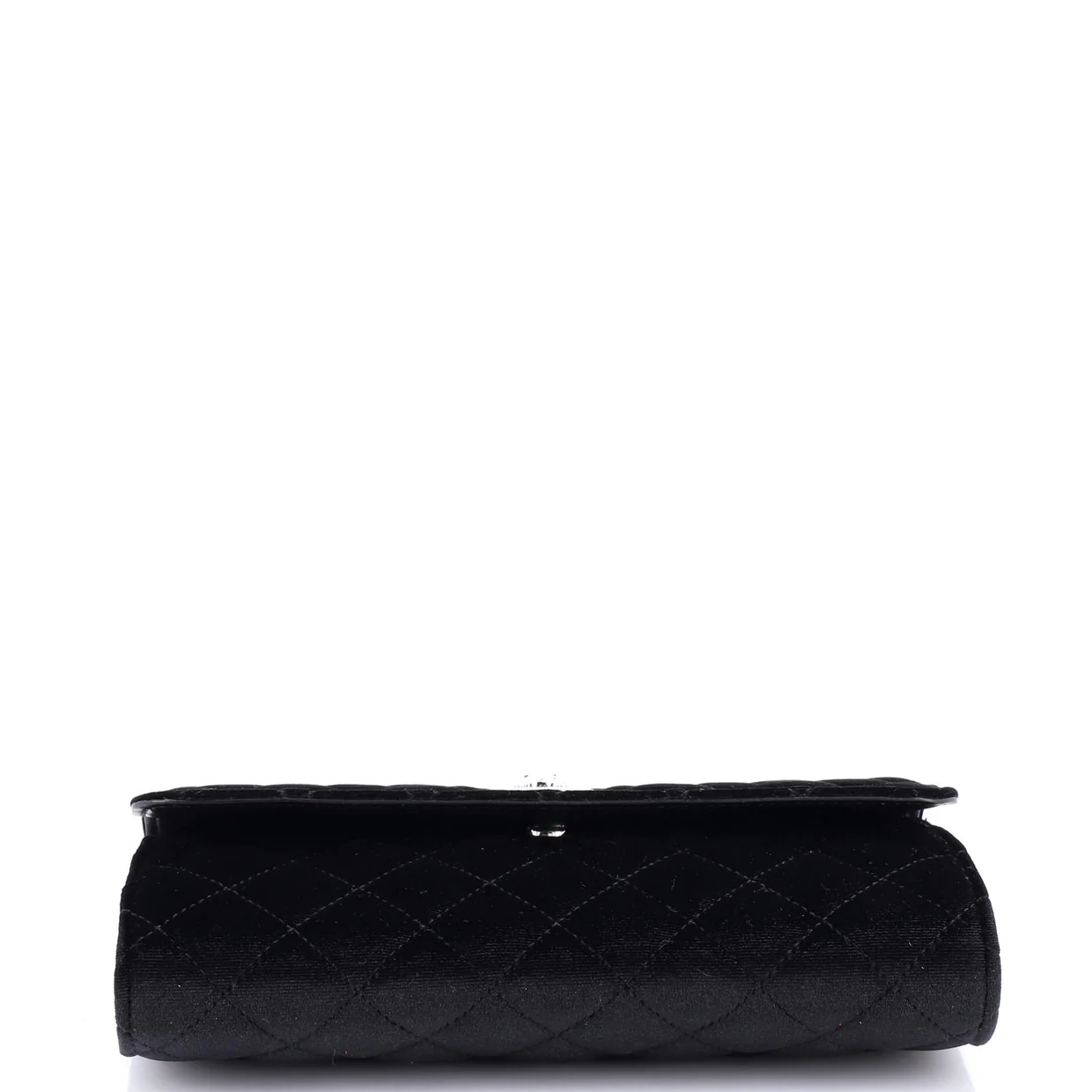 La Medusa Chain Clutch Quilted Velvet - Deep Luxury