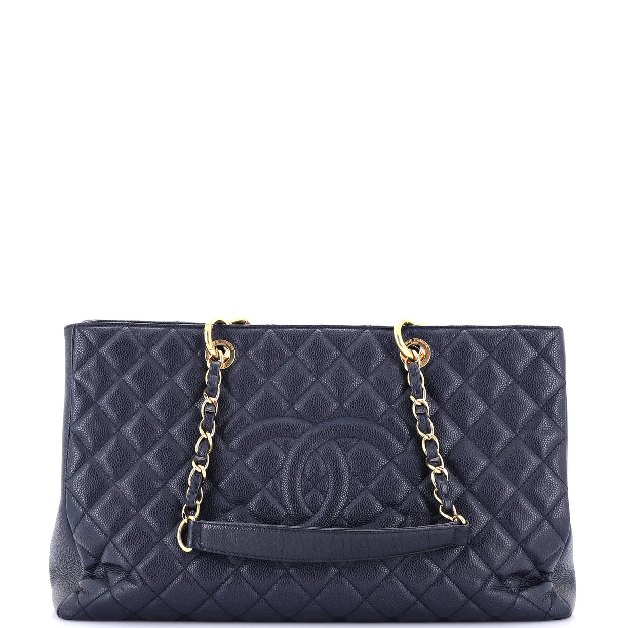 Grand Shopping Tote Quilted Caviar XL - Deep Luxury