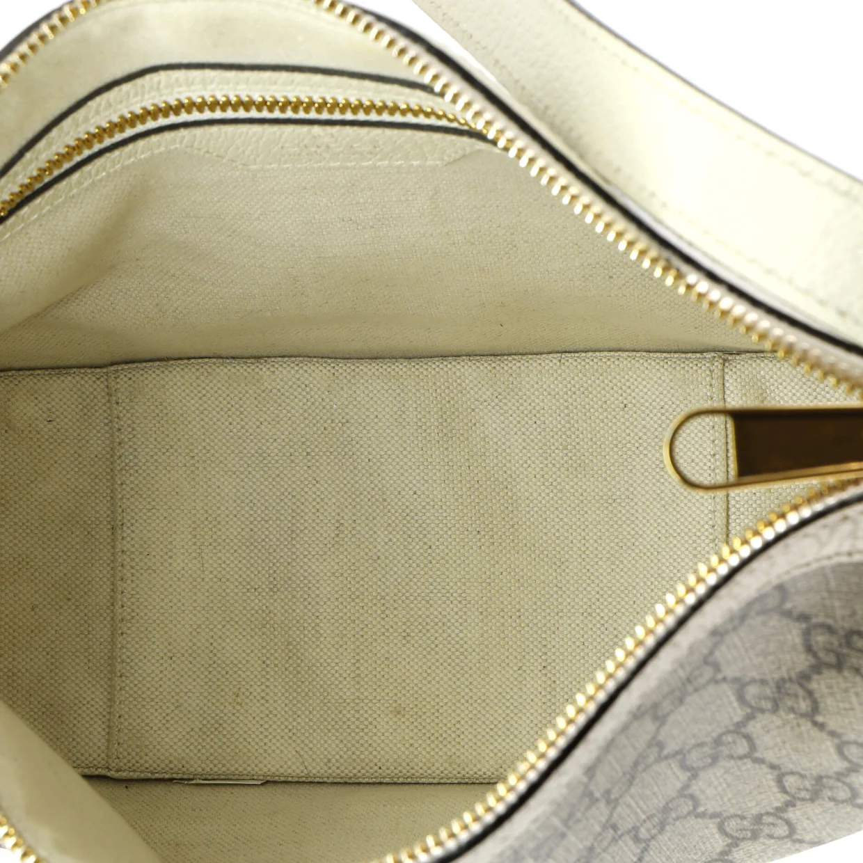 Ophidia Curved Zip Shoulder Bag GG Coated Canvas Large - Deep Luxury