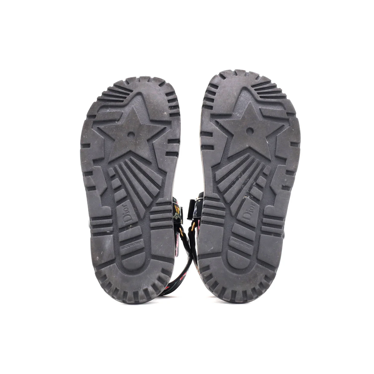 Women's DiorAct Sandals Printed Technical Fabric - Deep Luxury
