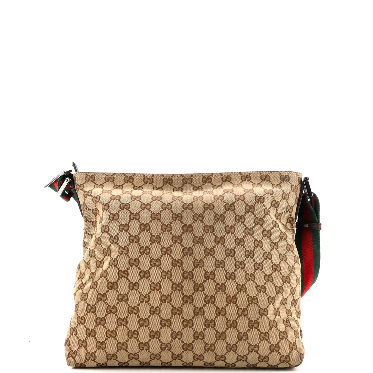 Front Pocket Web Messenger GG Canvas Medium - Deep Luxury