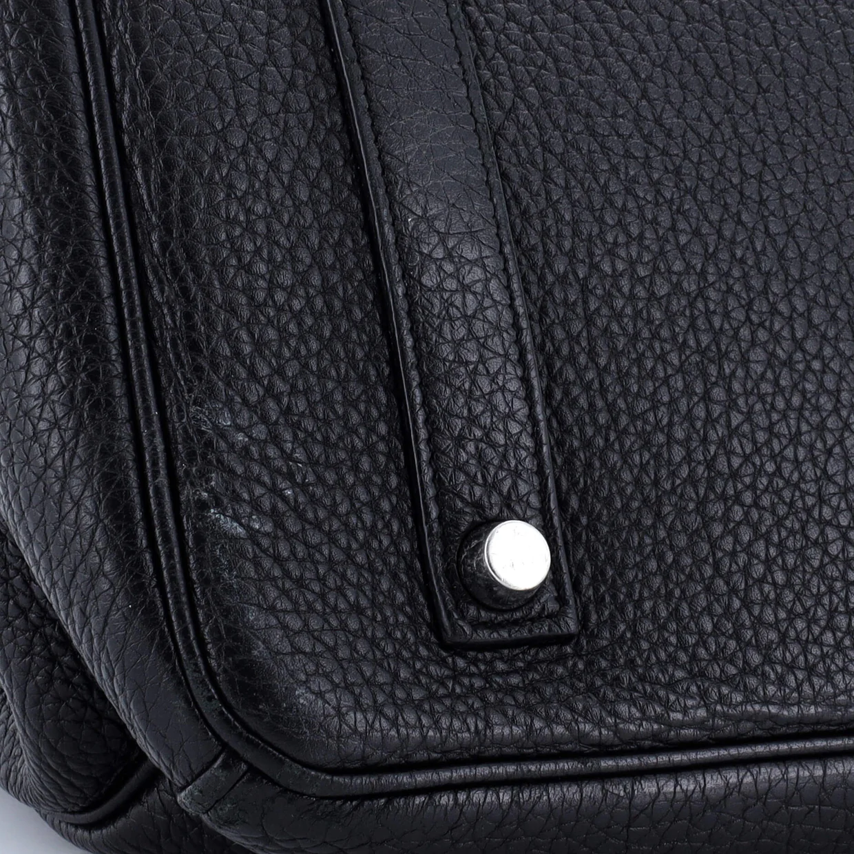Birkin Handbag Noir Clemence with Palladium Hardware 35 - Deep Luxury