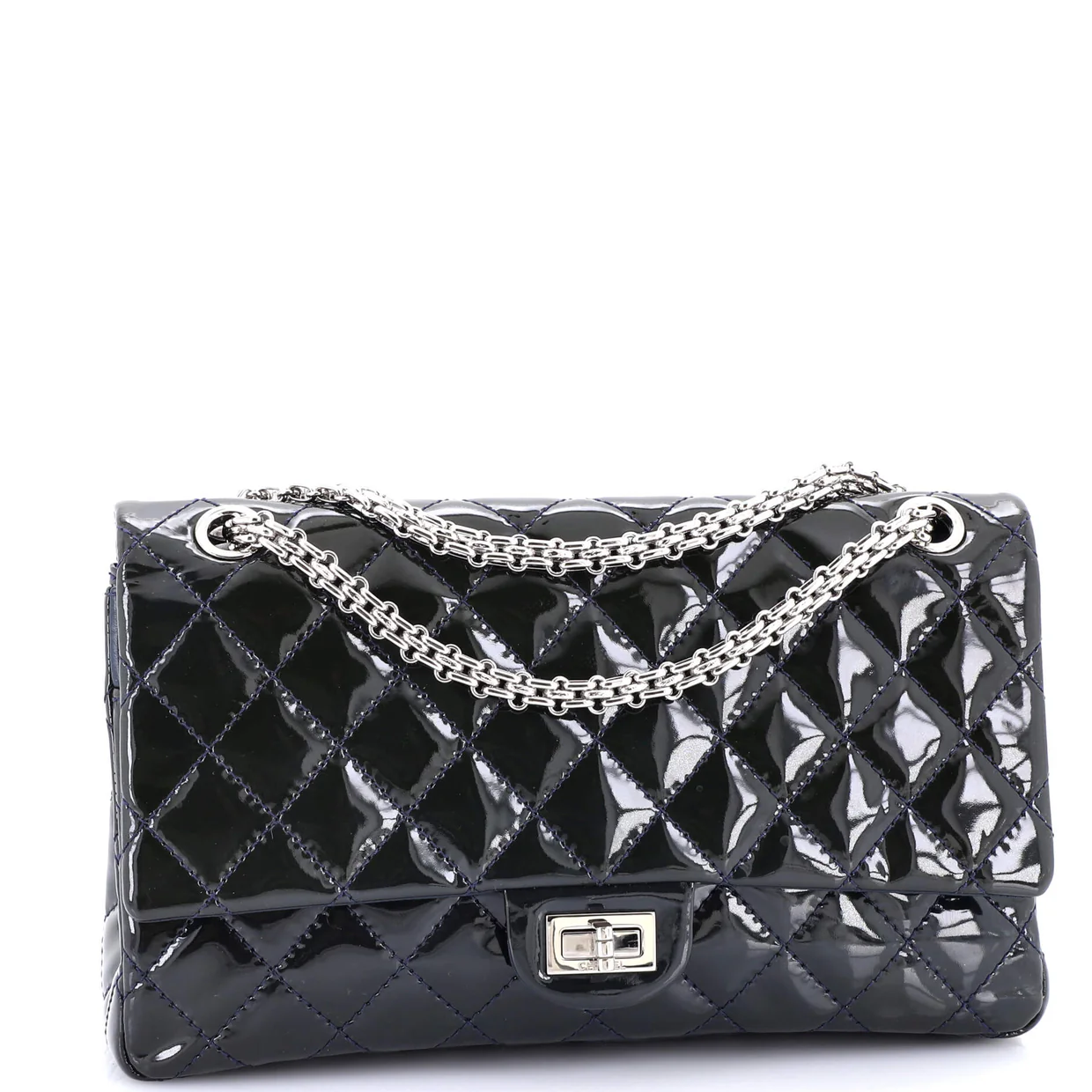 Reissue 2.55 Flap Bag Quilted Patent 226 - Deep Luxury