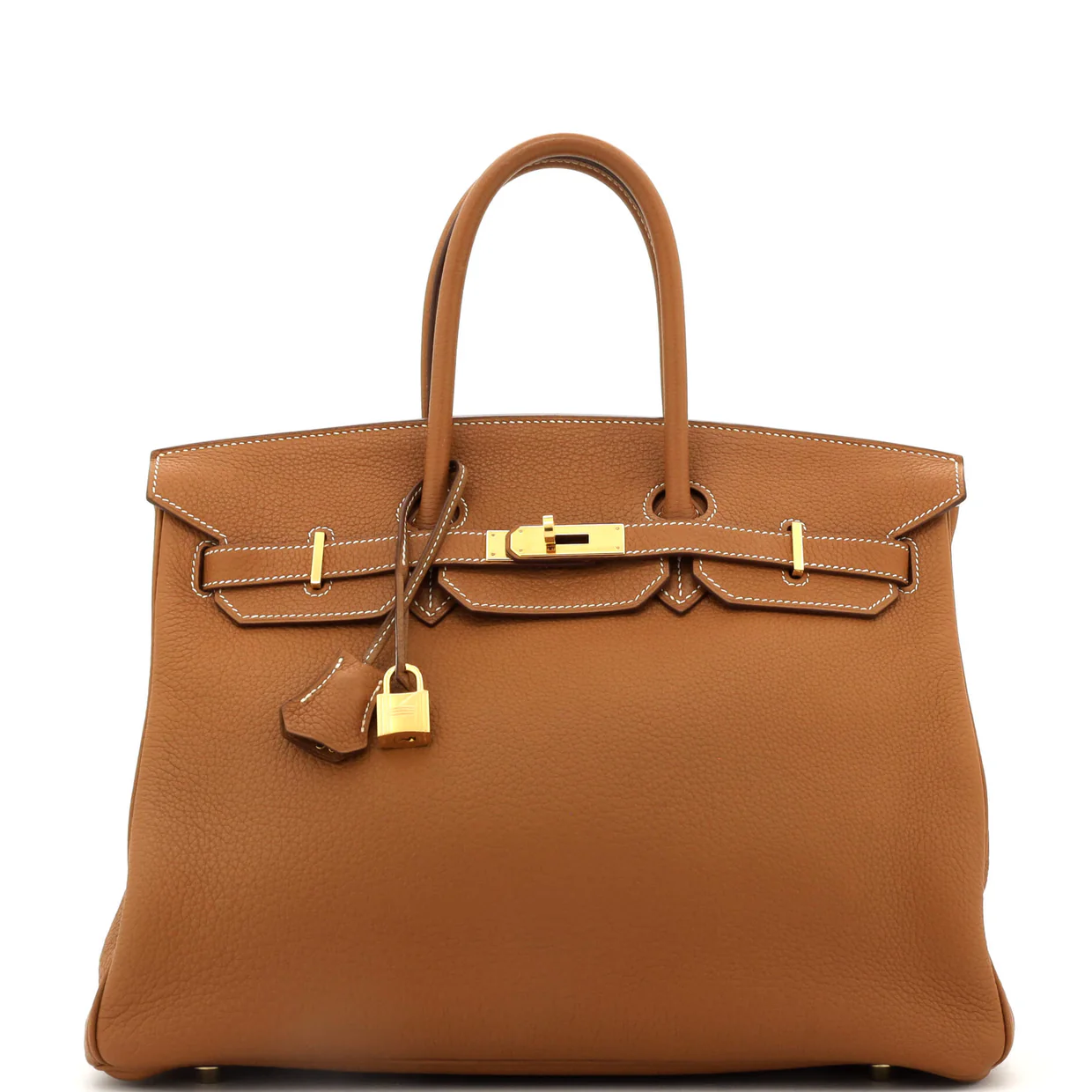 Birkin Handbag Gold Clemence with Gold Hardware 35 - Deep Luxury